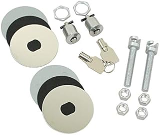 Muscle Car Chrome Plated Steel Locking Style Hood Pin Kit