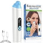 Afenau Ear Pressure Relief Device, Eustachian Tube Unblocker with 3 Speed Adjust, USB Rechargable Balanced Pressure Ear Popper Ear Relief Device for Flying Diving Swimming