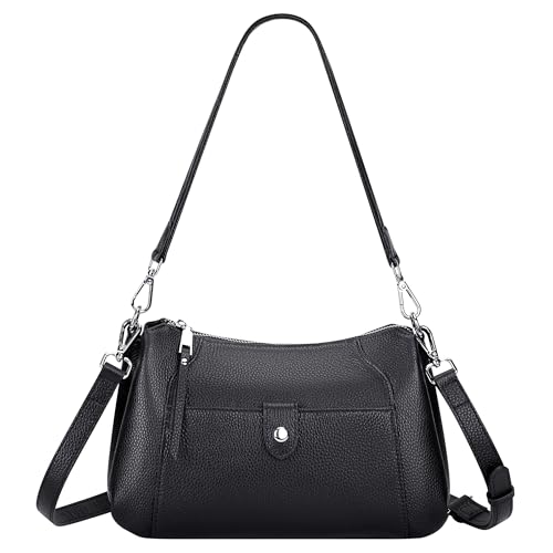 Over Earth Genuine Leather Small Hobo Crossbody Bags for Women Shoulder Purses and Handbags