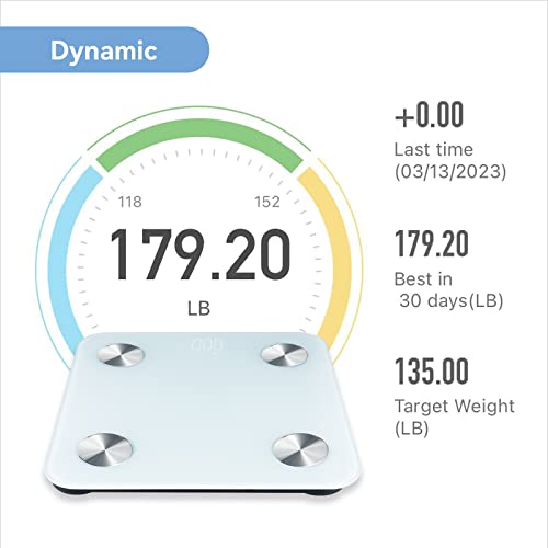 Smart Scale Digital Body Weight Scale, Digital Bathroom Scale Weighing Machine for People, Body Composition Analyzer with App, 3KG-180KG Smart Scale Digital Body Weight Scale, Digital Bathroom Scale Weighing Machine for People, Body Composition Analyzer with App, 3KG-180KG