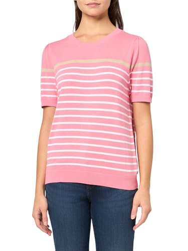 Tommy Hilfiger Women's Short Sleeve Striped Crewneck Pullover Sweater
