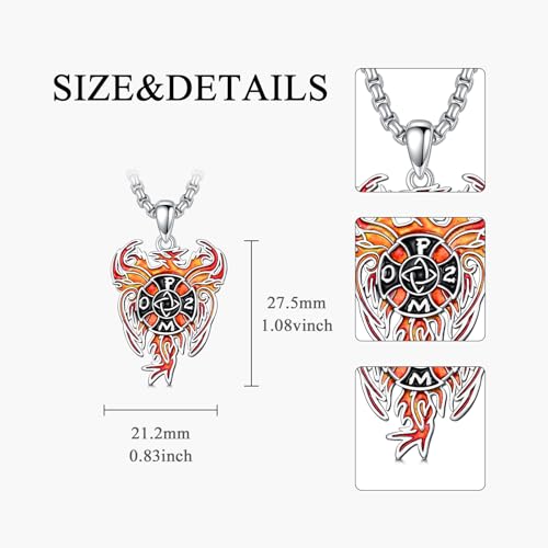 Pendentif phénix nirvana en argent le cadeau d'anniversaire idéal