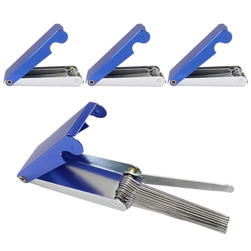 Coufce 4 Pieces Welding Tip Cleaners Cutting Torch Tip Cleaner Tool Kit Cutting Torches - Nozzles - Tips - Gas Orifices - Sprinklers - Shower Heads - 13 Wire Set