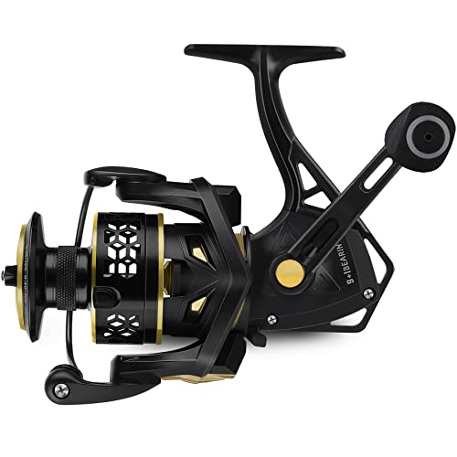 image for PLUSINNO Fishing Reel, 9 +1BB Spinning Reel, Ultra Smooth Powerful, Li