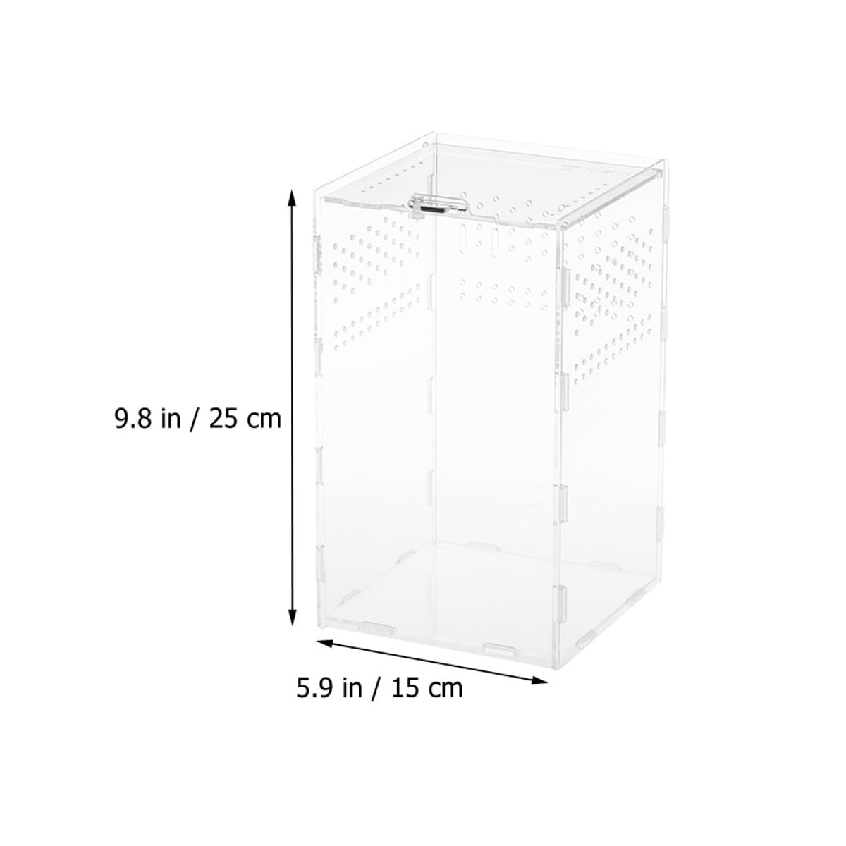 BETOOKY Reptilienzuchtbox als Terrarium Zubehör Transparente Acryl mit Konstantem Luftstrom und Magnetischem Stecksystem für Schnecken und Grillen