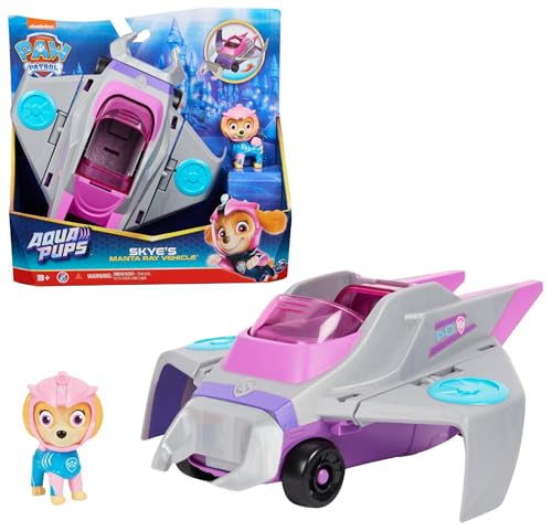 PAT' PATROUILLE PUPS Voiture + Figurine Stella Voiture Pat Patrouille Stella Figurine à Collectionner Thème Mer Et Aventures Sous Marines Paw Patrol Jouet Enfant + - vue 2