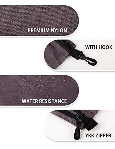 Gox Carry On Zipper Pouch Toiletry Bag Packing Sack Makeup Bag Digital Bag-Size Small (Grey) #TOP4