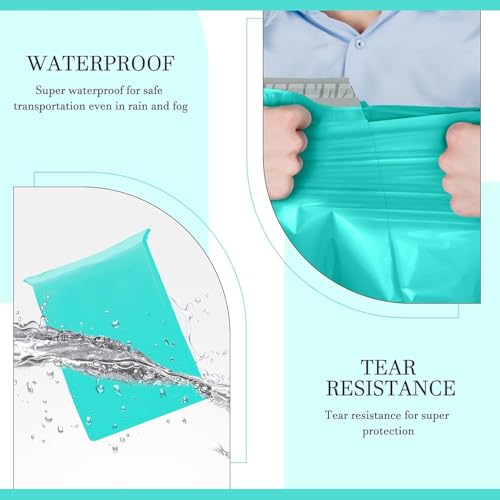Image of Metronic Poly Mailers 19X24 500Pack, Strong Adhesive Shipping Envelopes for Clothing, Waterproof Shipping Bags for Small Businesses, Flexible Mailers Poly Bags Packages Bags Teal