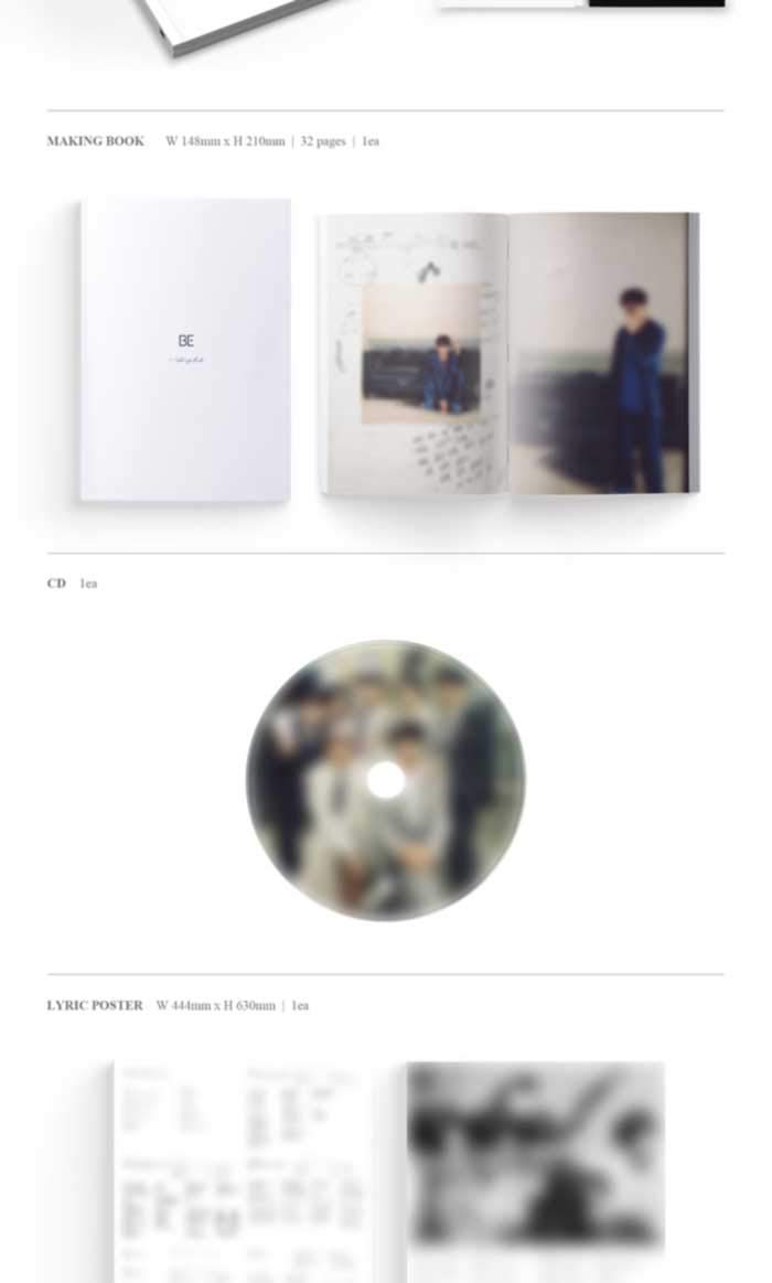 Amazon.com: BTS BE Deluxe Edition Album CD+1p Poster On Pack