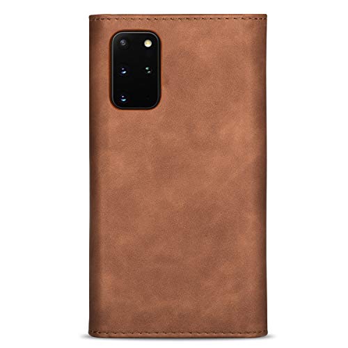 Zyzx Samsung Galaxy S20 Fe 5G Wallet Case, Crossbody Neck Strap Lanyard Purse Handbag Shoulder Strap Cover Pu Leather Credit Id Card Holder Kickstand Stand Case For Galaxy S20 Fe 5G Xk Brown #TOP5