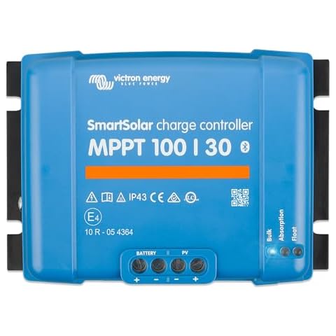 Victron Energy SmartSolar MPPT Solar Charge Controller (Bluetooth) - Charge Controllers for Solar Panels - 100V, 30 amp, 12/24-Volt Cover