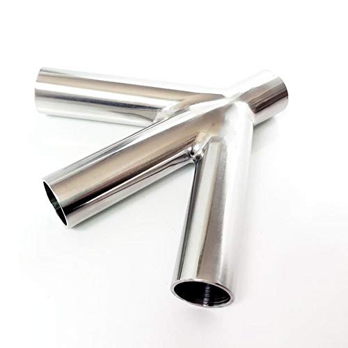 45mm 1.75" Pipe OD Butt Welding Oblique Y-Shaped 4 Way Sus 304 Stainless Fitting Spliter Homebrew Beer Wine