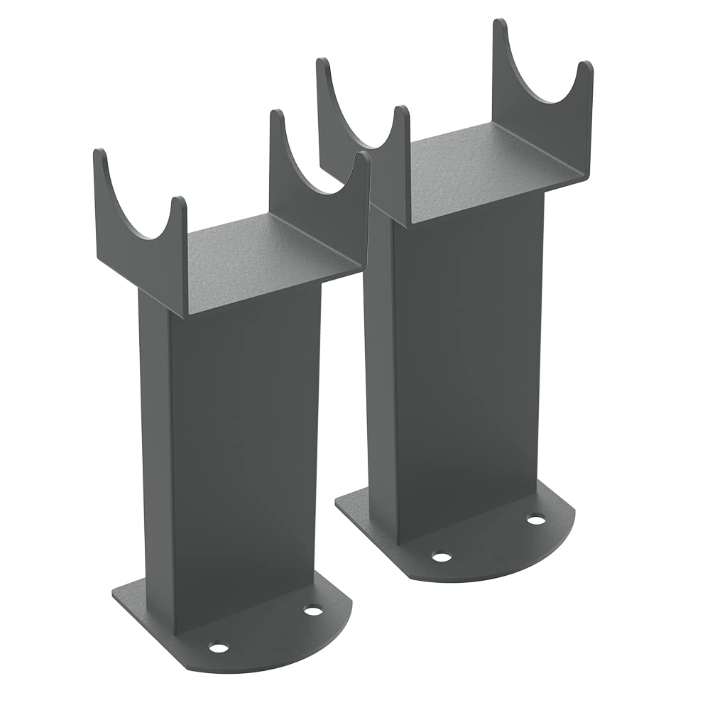 NRG Pair of Floor Mounting Feet for Flat Designer Double Radiators Anthracite