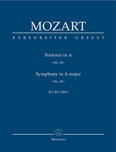 Image of Symphony No.29 in A major K.201 (Study Score)