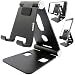 Produktbild scozzi Handy Ständer verstellbar faltbar Tisch Halterung Stativ Alu Halter universal kompatibel mit Samsung,iPhone,Huawei S21 S20 S10 S9 A71 A51 M51 P40 12 11 X XS XR Plus Ultra Mini Lite Pro schwarz