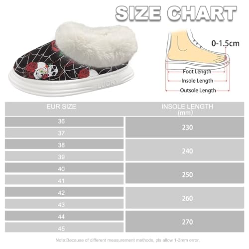 FOR U DESIGNS Womens Fuzzy Halloween Slippers Plush Indoor House Shoes with Non Slip Sole Machine Washable Lightweight2