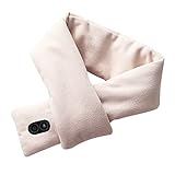 Wärmeschal Nackenschutz Nacken Heiße Kompresse Elektrische Heizung Nacken Intelligentes warmes Instrument Nackenschulterhalsabdeckung Warmer Massageschal Übergroße Schals für Frauen (Pink, One Size)