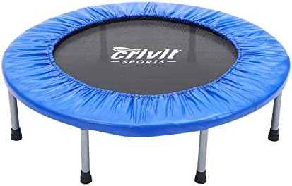 Seatopia 38" Fitness Trampoline Bungee Rope System Silent Bounce Cardio Workout Trainer – Fun for Adults & Kids, Max load 220 lbs