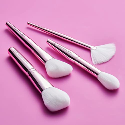 Image of e.l.f. Blush, Bronzer, and Highlighter Brush Set, Brushes For Applying Powder, Blush, Bronzer & Highlighter, Vegan & Cruelty-Free