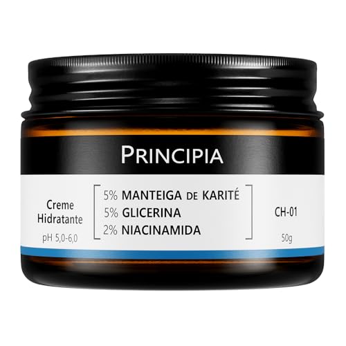 Encontraproduto.com.br - PRINCIPIA, Creme Hidratante Facial 5% Manteiga de Karité + 5% Glicerina + 2% Niacinamida CH-01 com 50g