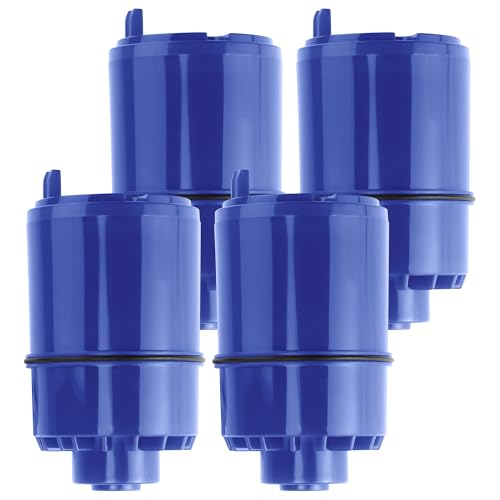 4 Pack P-ur Faucet Water Filter Replacement fit for Pur water faucet, Compatible with All P-ur Faucet Mount Filtration Systems LUXRILIX
