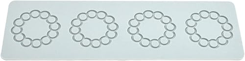 Miniatura 9 de TUKE Molde de silicona 3D Multi Patrón Geométrico Fondant Lace Pad Cake - Mo Gris (8.8x3.08x0.12 pulgadas)