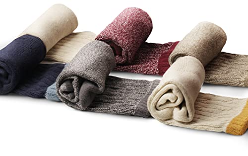 Yacht & Smith 6 Pairs Womens Scrunched Slouch Socks, Cotton Boot Socks Bulk Pack3