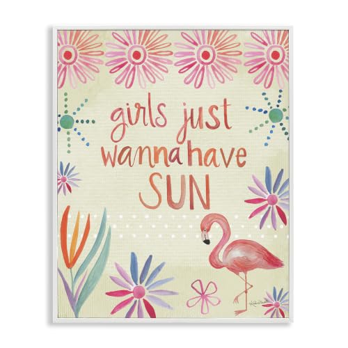 Girls Wanna Have Sun Tropical Summer, 16 x 20 Inch Framed Giclée Print