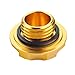 Dewhel Billet Engine Oil Fuel Filler Tank Cap Cover Compatible with Honda Acura Civic TL Color Gold