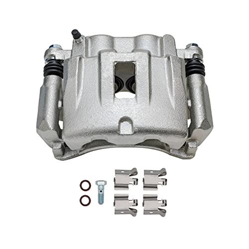 Image of Detroit Axle - Front Driver Side Brake Caliper Ceramic Brake Pads Replacement for 1999-2004 Jeep Grand Cherokee - 3pc Set