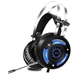 Es bietet eine High-End-Rauschunterdrückung, sodass Sie beim Chatten mit anderen Spielern klare Klarheit bewahren können. Der Helm hat ein höhenverstellbares Kopfband, das sich an fast alle Arten von Köpfen anpassen kann.