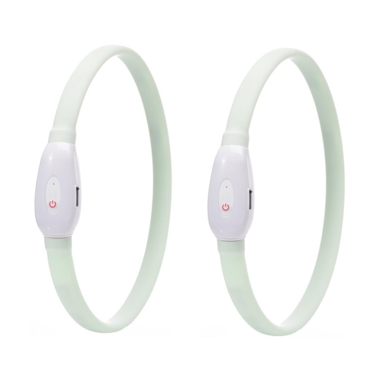Toddmomy 2juegos Collar Led USB Recargable para Collar Luminoso De Visibilidad Nocturna para Material Resistente y Cómodo