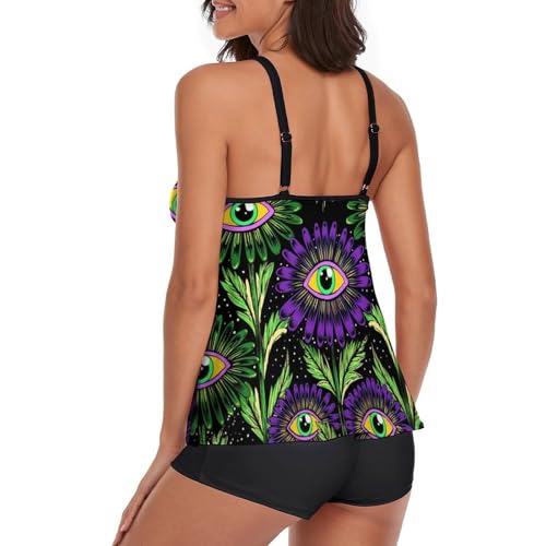 Supdreamc Two Piece Swimsuit for All Women, Backless V Neck Swimwear Monokini Beachwear3