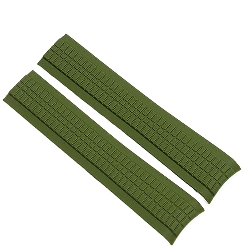 Sangle de boucle pliante en caoutchouc souple 21 mm silicone 5164A