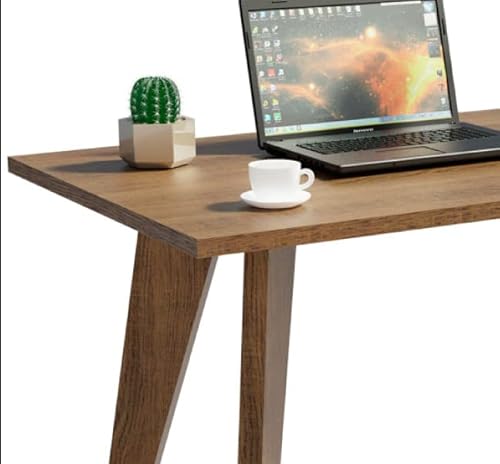 Mesa Madesa Retangular para Escritório com Tampo de Madeira 5319