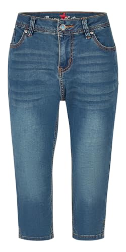 Buena Vista Malibu-Zip High Capri jean court en denim confortable pour femme