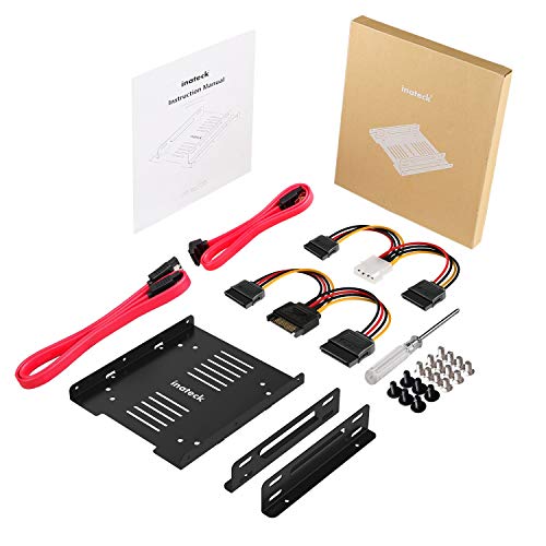 Inateck 2 X 2,5 HDD/SSD a 3,5 Incasso quadro Set