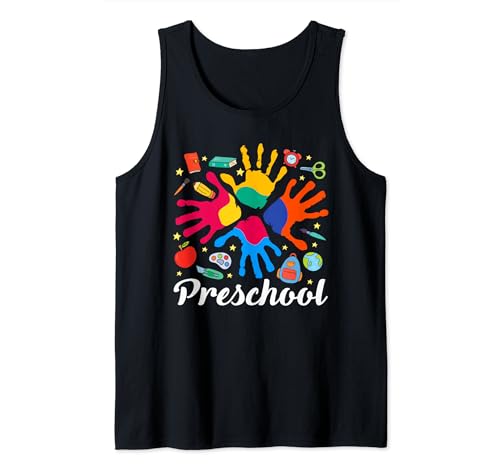 Preescolar Rainbow Girls Boys Kids Teacher Back To School Camiseta sin Mangas