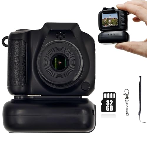 Mini caméra 1080p compacte 32 Go incluse pour les influenceurs web
