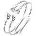 Fist .925 Sterling Silver West Indian Bangles (Pair) (MADE IN USA)