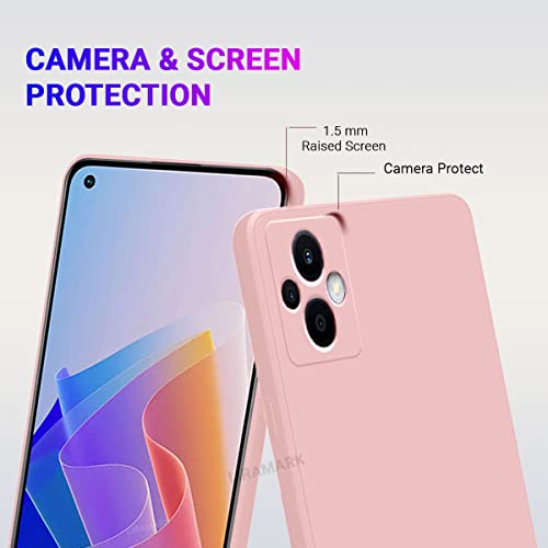Image of LIRAMARK Silicone Soft Back Cover Case for Oppo F21 Pro 5G & Oppo F21s Pro 5G (Silicone Pink)