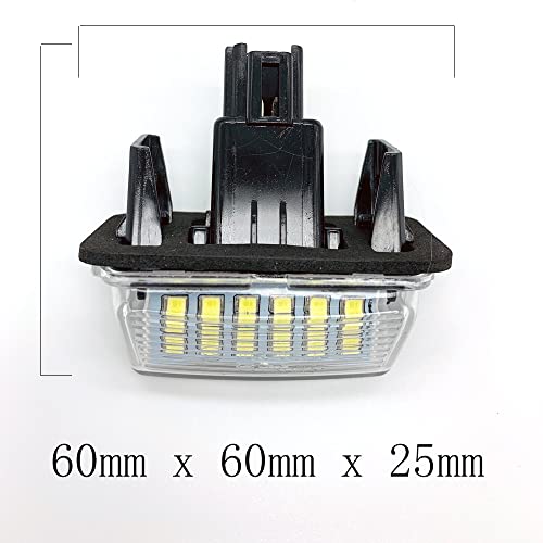 2PCS Car LED Número da placa Luzes para Toyota Camry 50 Número de LED adequado para Peugeot Citroen