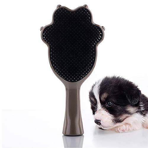 Tangle Angel Pet Hair Brush Pet Grooming Tool for Cats & Dogs - Safe Dematting Comb for Easy Tangles Removing(187mm, Gloss Bronze)