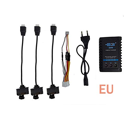 Preisvergleich Produktbild HSKB Drone Batterien Ladegeräte Adapter, Multi Batterien Schnellladegerät Charger Station Hub und Auto EU Ladegerät für Hubsan Zino H117S Quadcopter-Akku B3-Ladegerät