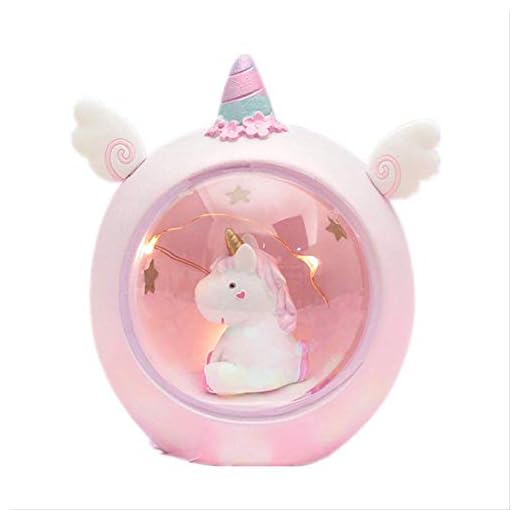 Dormitorio Creativo Pequeña Mesa Luces Decoradas Doncella Corazón Habitación Amueblar Unicornio Star Luces Estudiantes Regalos Pequeños Luces Nocturnas Rosa Flor Cereza Unicornio Unicornio