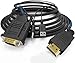 VGA to HDMI Adapter Cable, NewBEP 6Ft/1.8m VGA to HDMI 1080P HD Audio TV AV HDTV Video Converter Cord with 3.5mm Audio Cable & USB Power Cable for PC Computer Desktop Laptop Projector