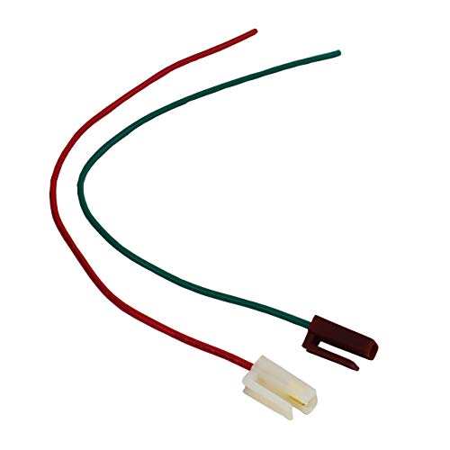 A-Team Performance 170073 Pigtail Harness Cable Wires For Hei Distributor Battery And Tachometer Wiring 12V Ignition Coil & Tach Wire Connector Accessories 11” Red And Green #TOP5