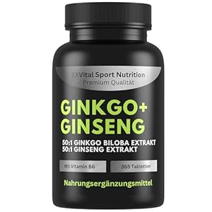 EXVital Ginkgo Ginseng Tabletten 365