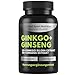 Produktbild EXVital® Ginkgo + Ginseng, 365 Tabletten, 50:1 Pflanzenextrakte, hochdosiert - Ginkgo Biloba & Koreanischer Ginseng - Laborgeprüft - Vegan