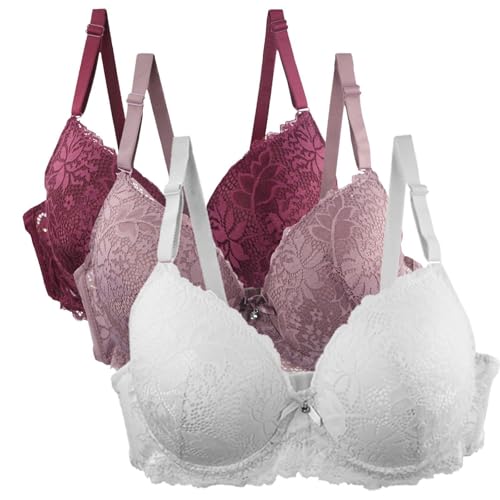 aaSccex Sujetadores sin aros para mujer, paquete de 3 brasieres deportivos para mujer, sin varillas, paquete múltiple, lencería cómoda de compresión, para dormir, chaleco de hada, corsé, parte